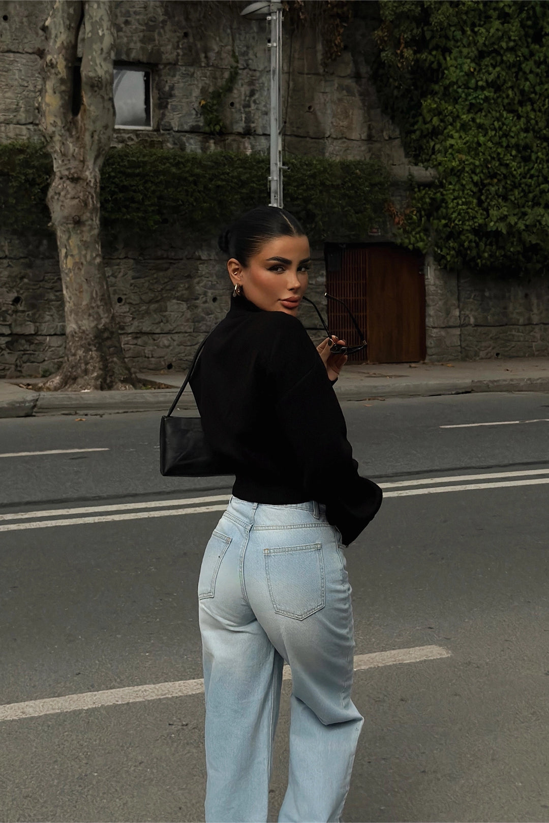 EYY Women Black Balboa Double Zipper Knit Cardigan - Eagan