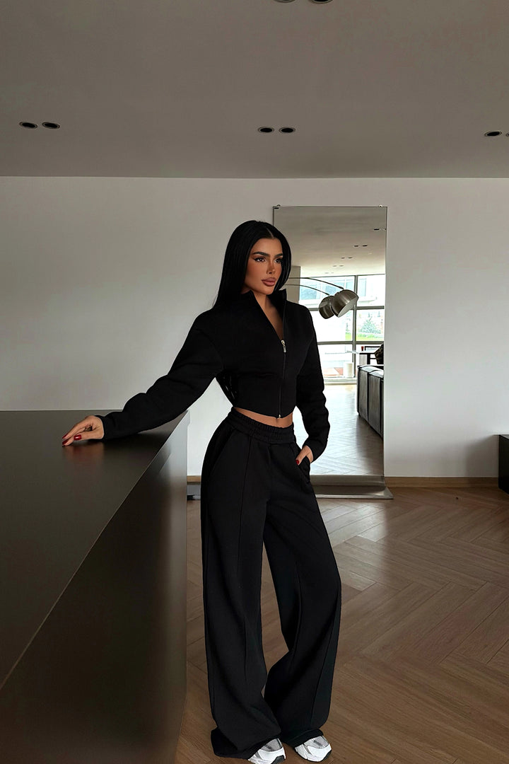 EYY Women Black Doutzen Tracksuit Set - Crewe