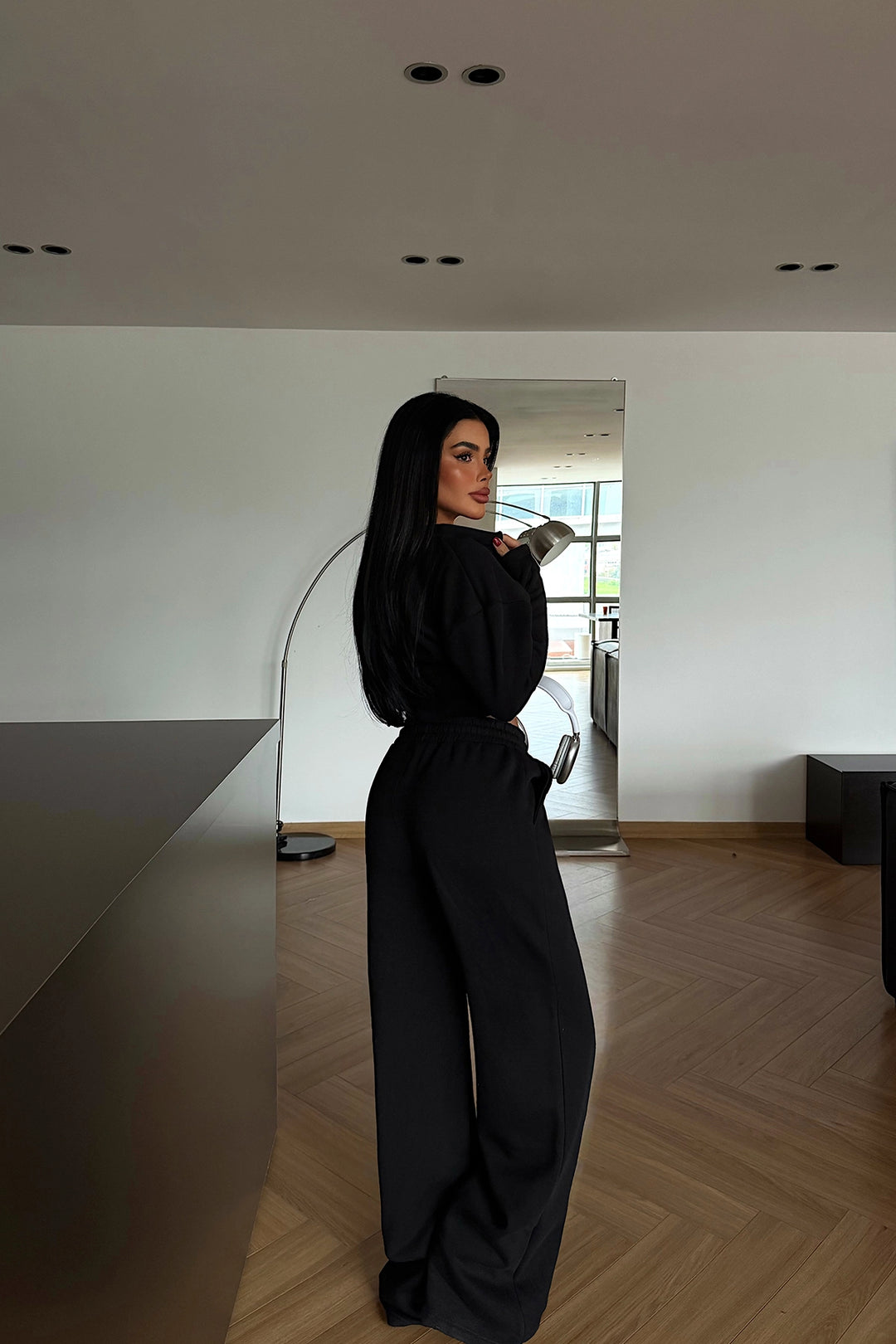 EYY Women Black Doutzen Tracksuit Set - Crewe