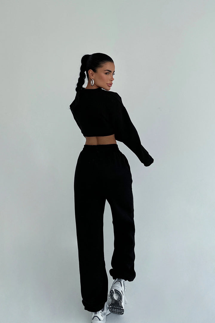 EYY Women Siyah Sıvı Eşofman - Apex