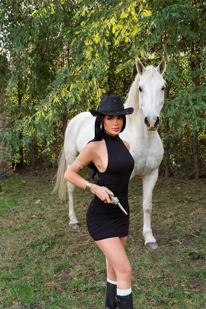 EYY Women Black Kawos Dress - San Bernardino