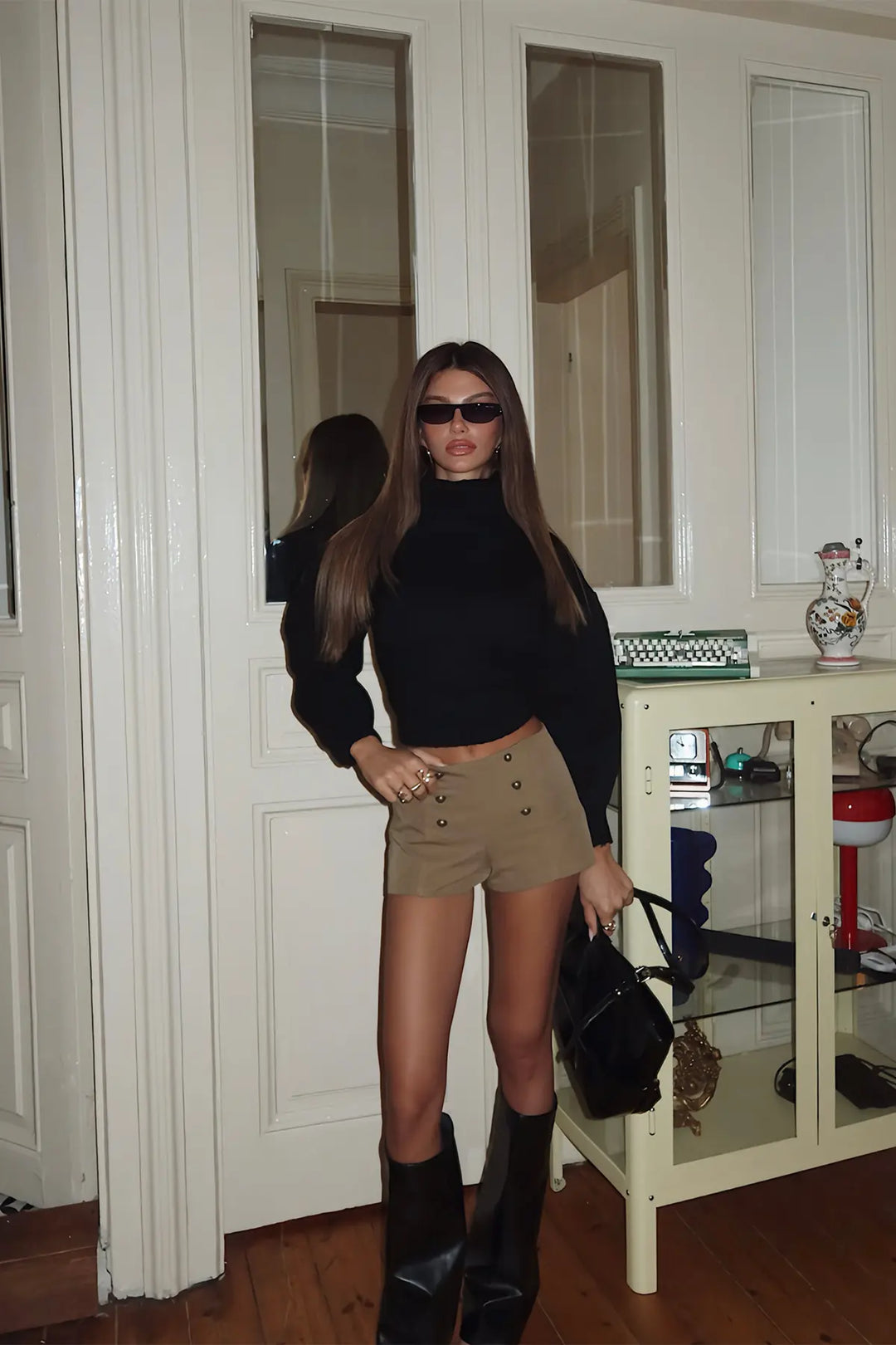 EYY Women Black Knit Sweater - Leesburg