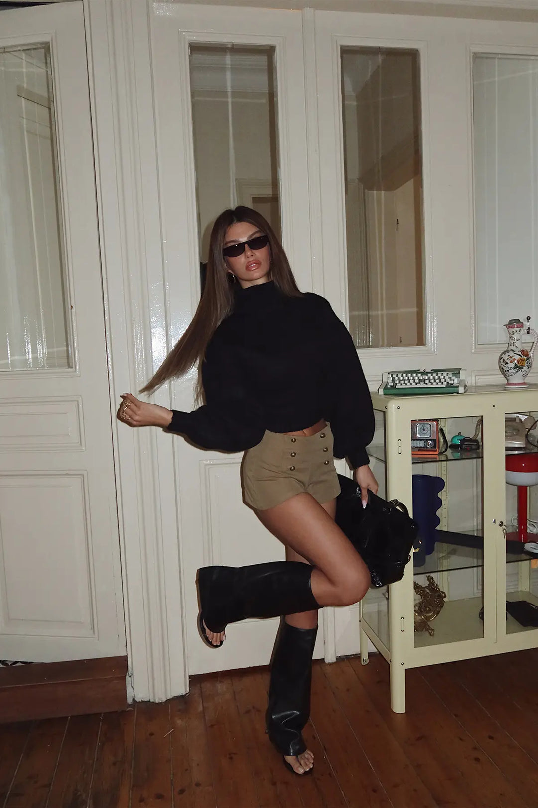 EYY Women Black Knit Sweater - Leesburg
