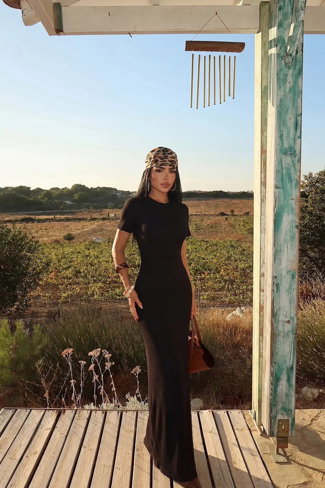 EYY Women Black Knitted Long Dress - Santurce-Antiguo