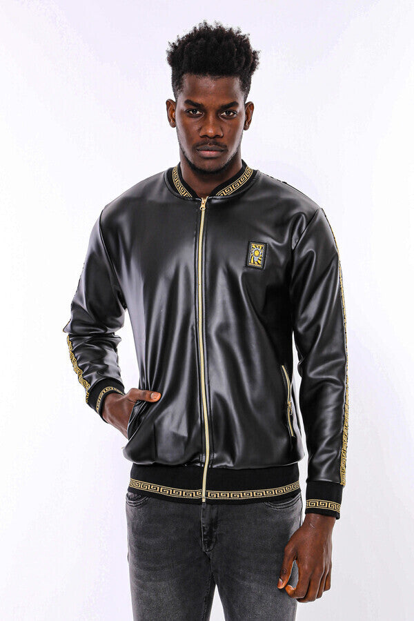 WSS Black Leather Touch Seasonal Coat  - Marijampolė