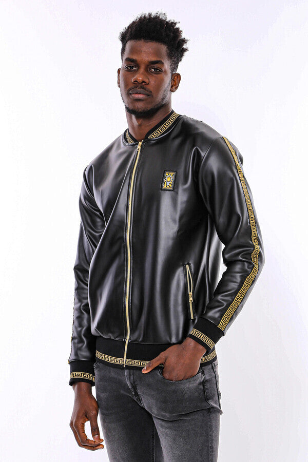 WSS Black Leather Touch Seasonal Coat  - Marijampolė
