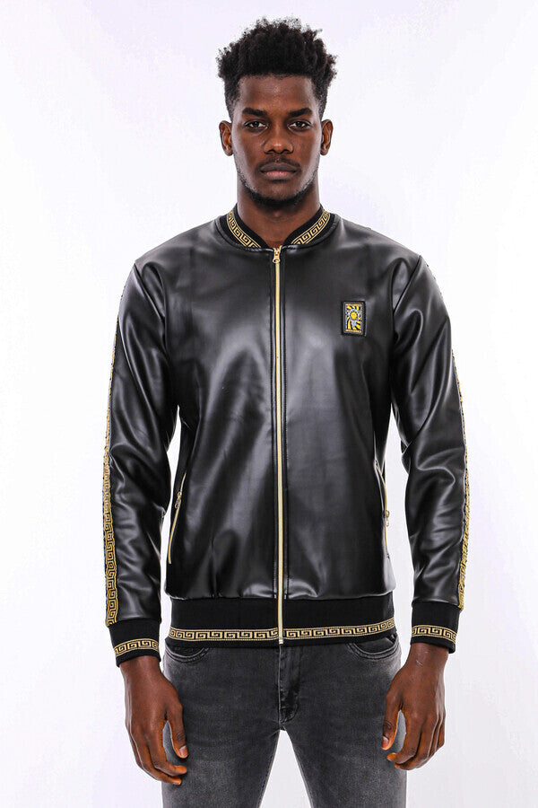 WSS Black Leather Touch Seasonal Coat  - Marijampolė