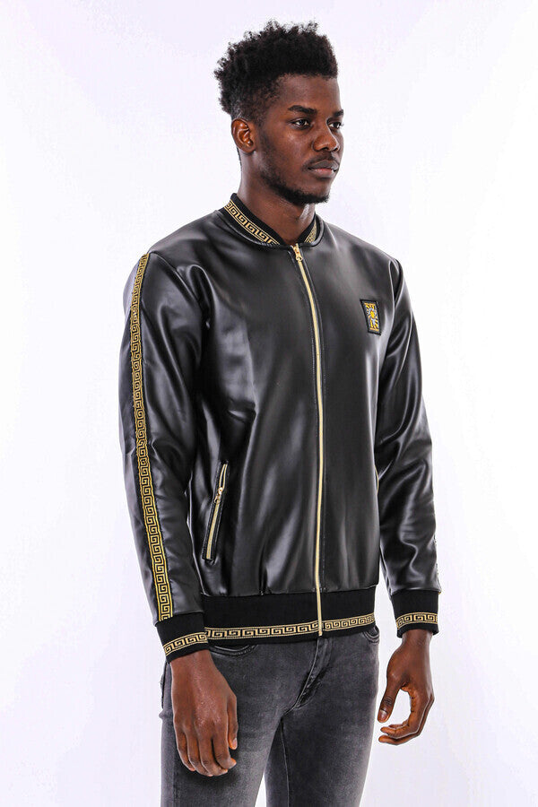 WSS Black Leather Touch Seasonal Coat  - Marijampolė