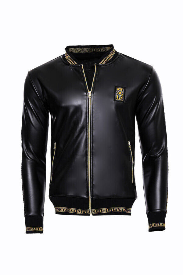 WSS Black Leather Touch Seasonal Coat  - Marijampolė