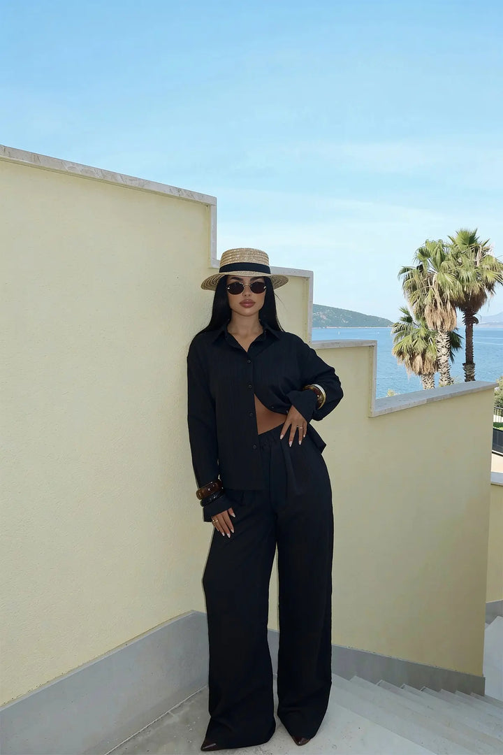 EYY Women Black Pants Set - Aranjuez