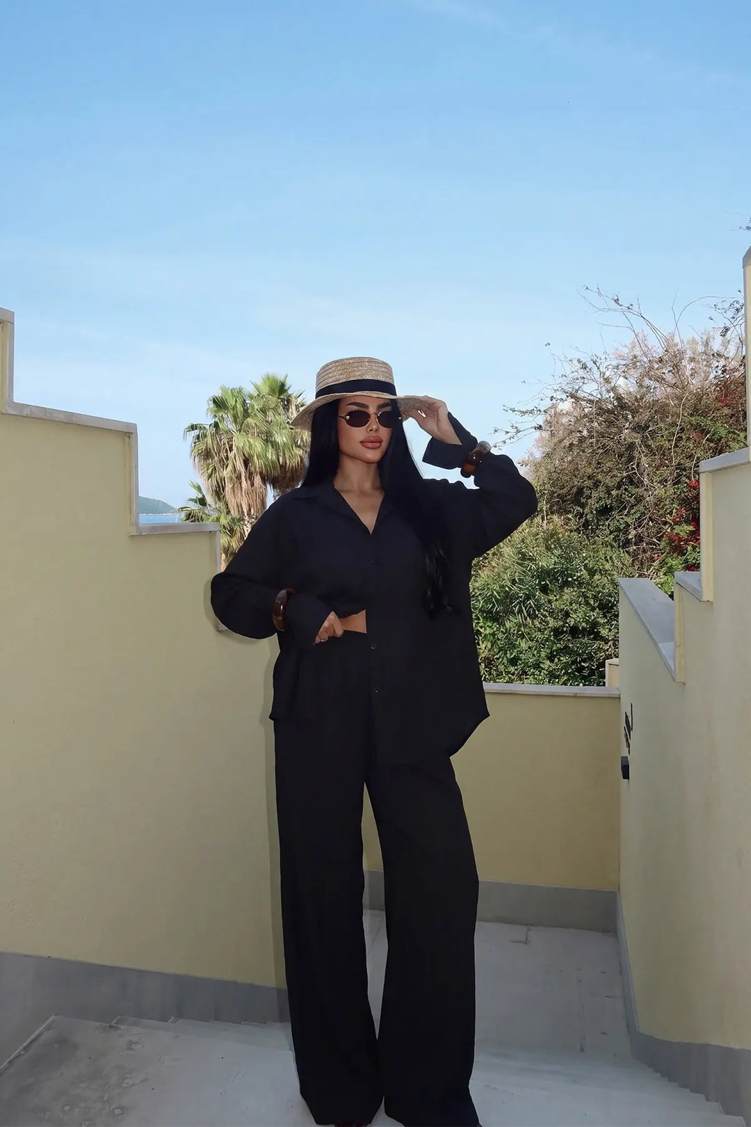 EYY Women Black Pants Set - Aranjuez