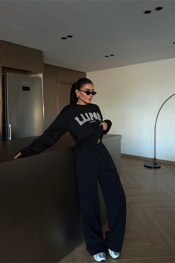 EYY Women Black Easport Tracksuit - Spoleto