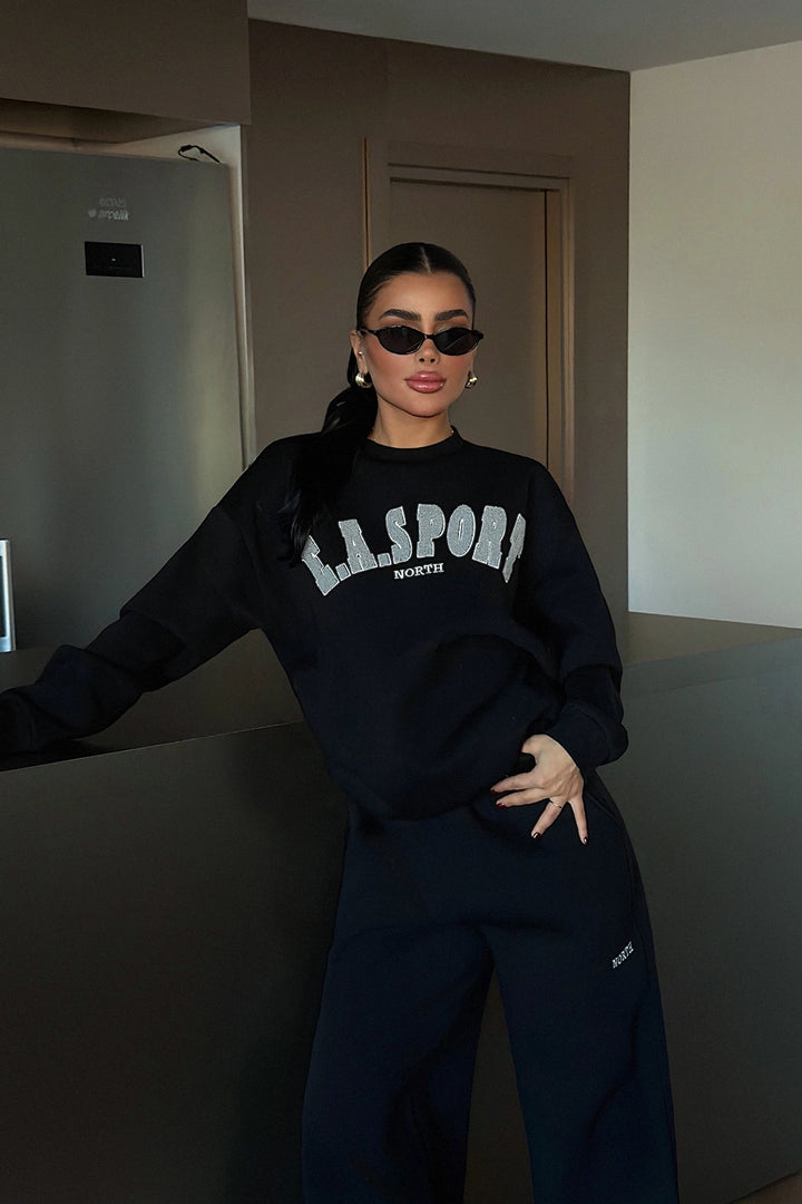 EYY Women Black Easport Tracksuit - Spoleto