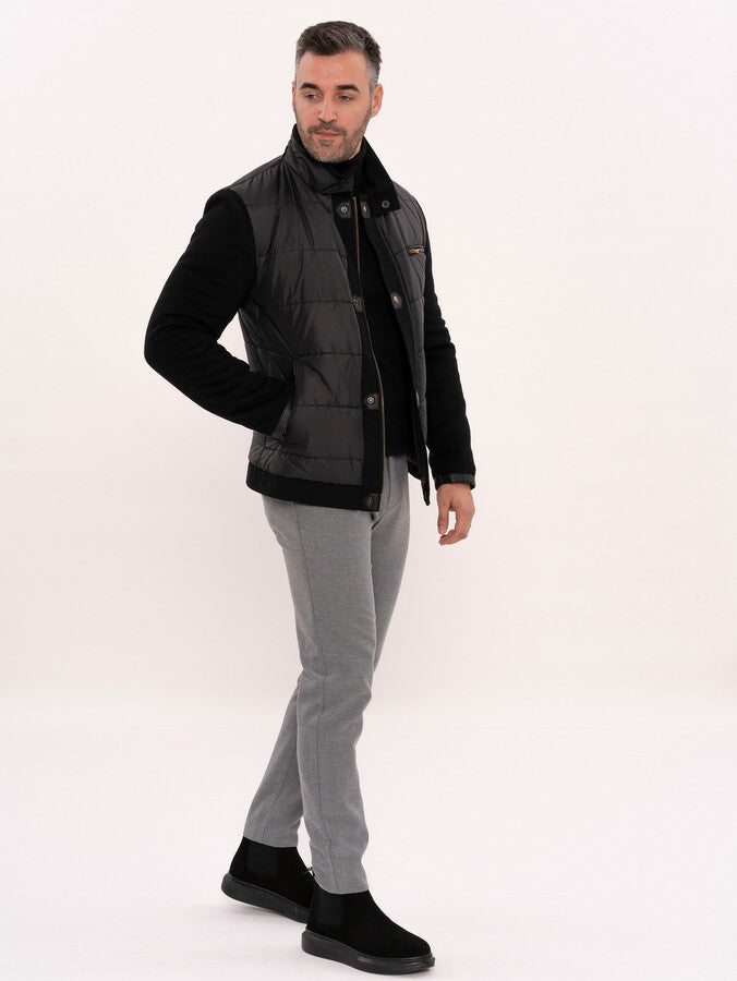 WSS Black Quilted Men Coat  - Waipahu