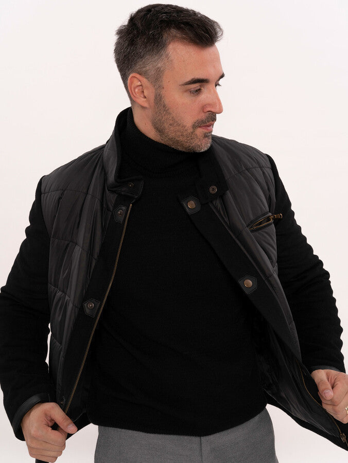 WSS Black Quilted Men Coat  - Waipahu