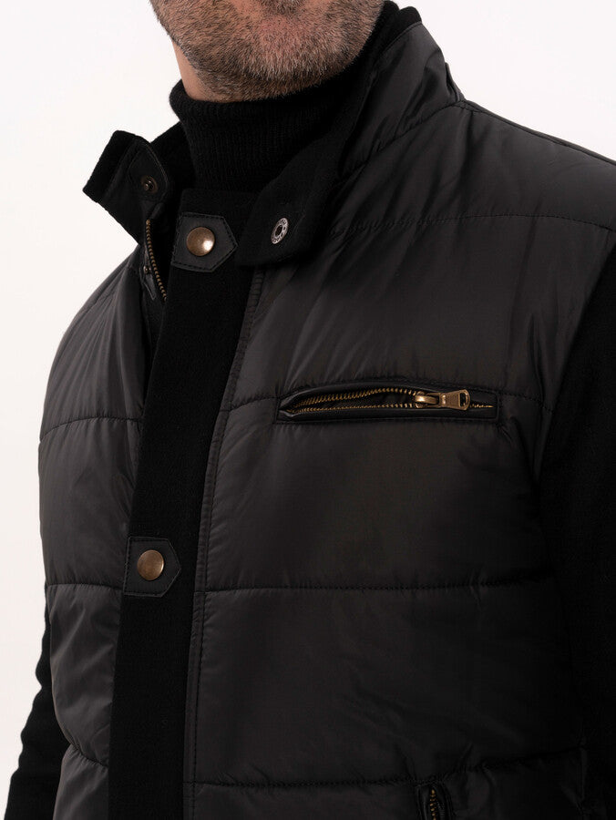 WSS Black Quilted Men Coat  - Waipahu