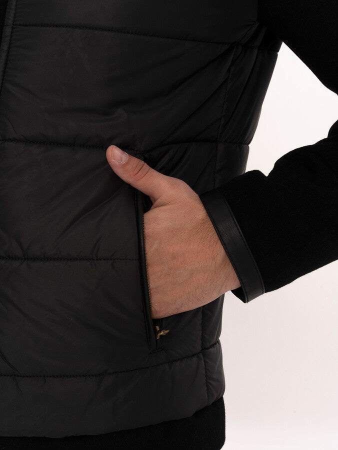 WSS Black Quilted Men Coat  - Waipahu