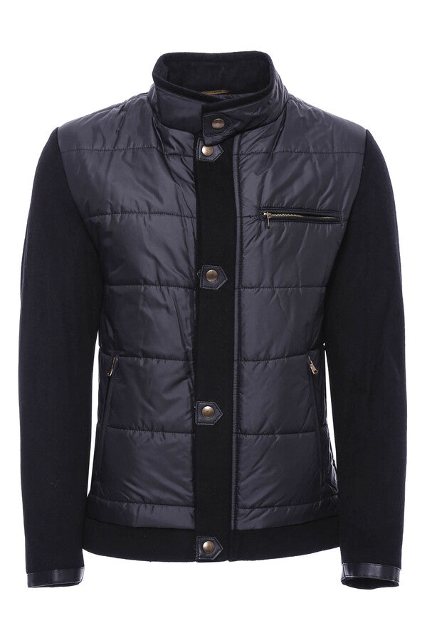 WSS Black Quilted Men Coat  - Waipahu