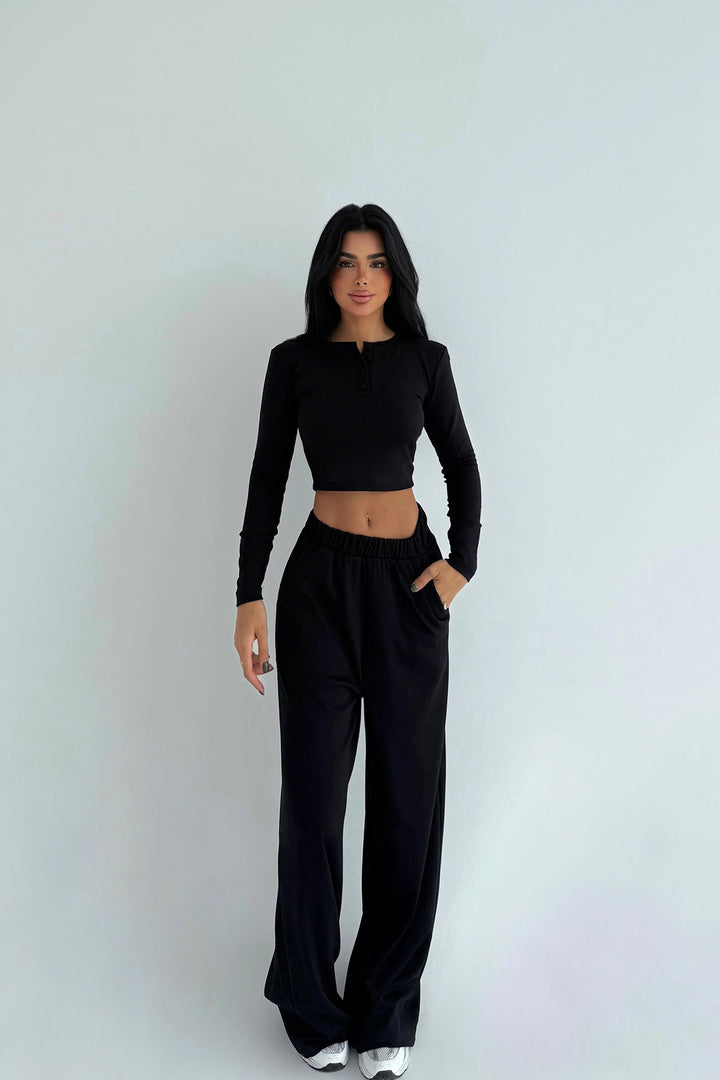 EYY Women Siyah Rapha Üst ve Alt Takımı - Spoleto