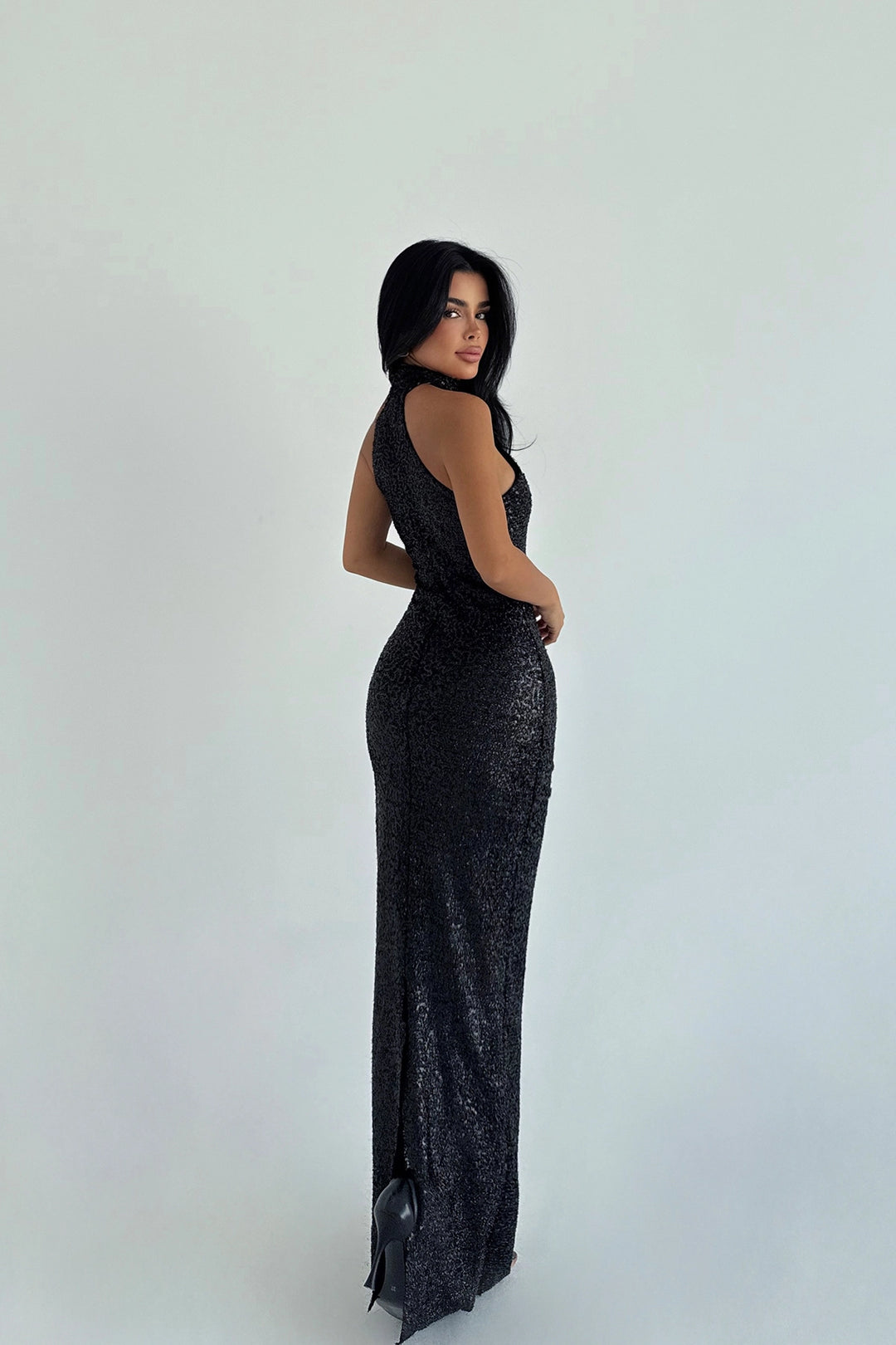 EYY Women Black Shion Sequined Dress - Kyle