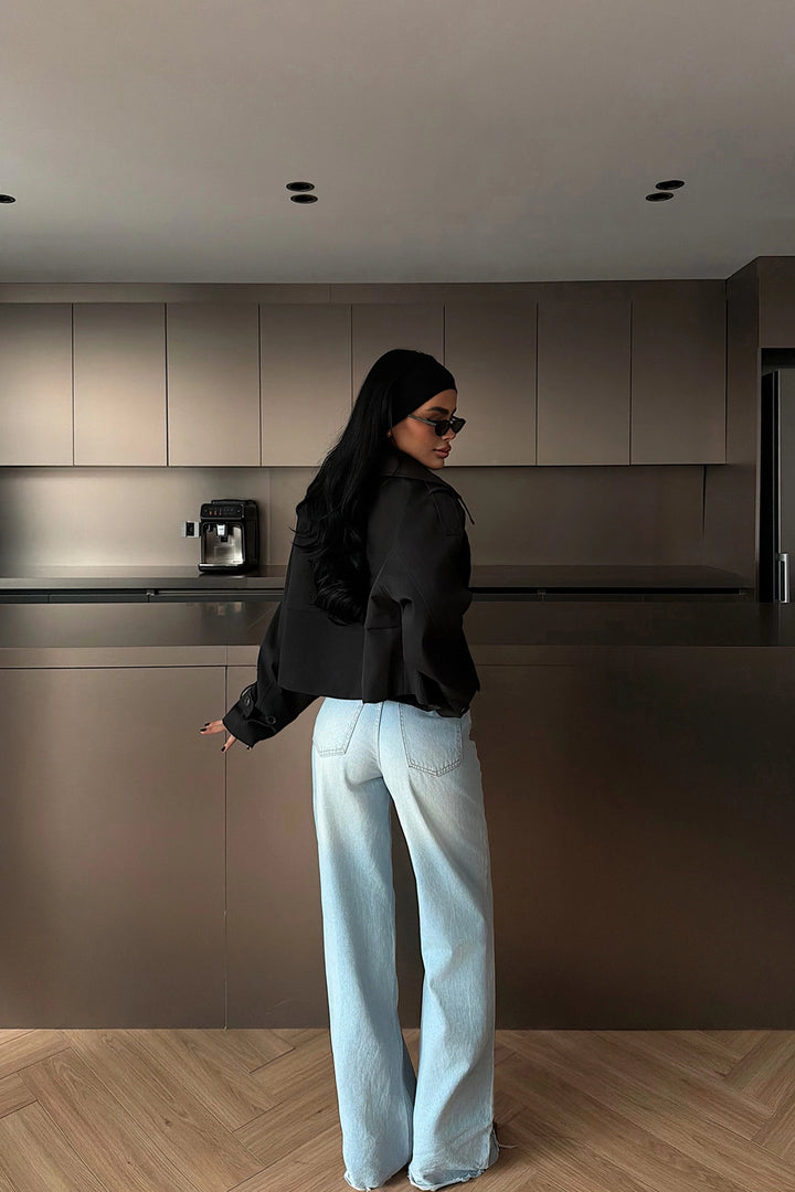 EYY Women Siyah Kısa Ceket - Tarragona