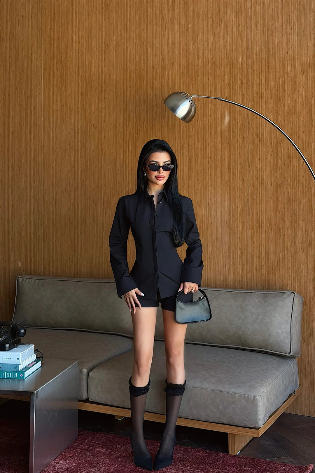 EYY Women Black Shorts Set - Wylie