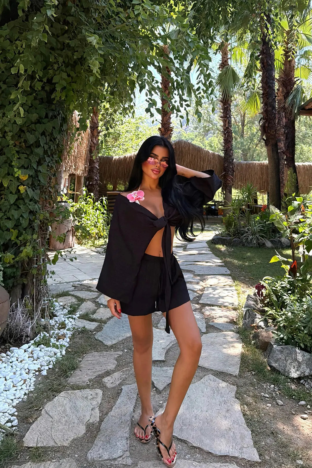 EYY Women Black Shorts Set - Bendigo