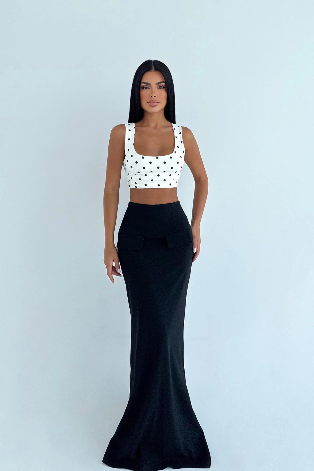 EYY Women Black Benson Long Skirt - Haguenau