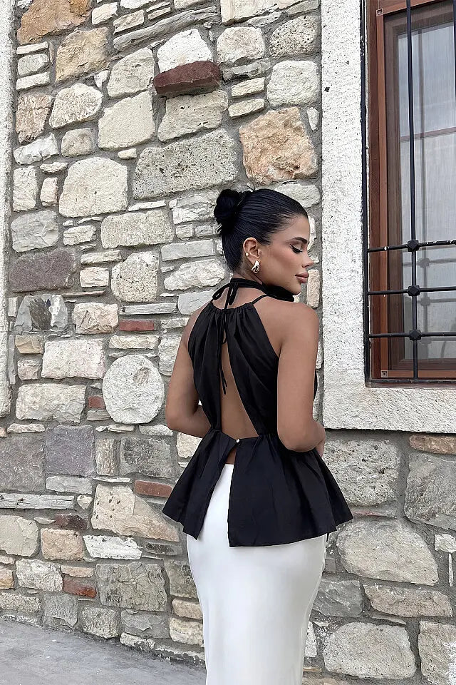 EYY Women Black Smock Blouse - San Cugat del Vallés