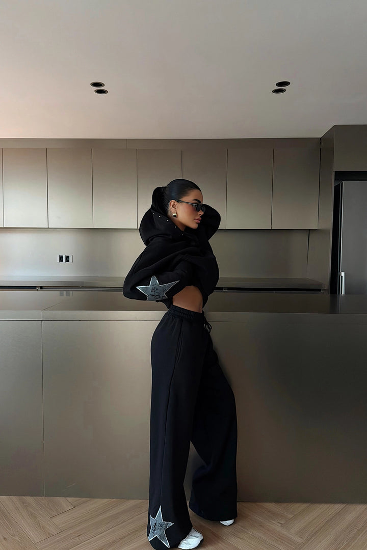 EYY Women Black Stars Tracksuit - Tauranga