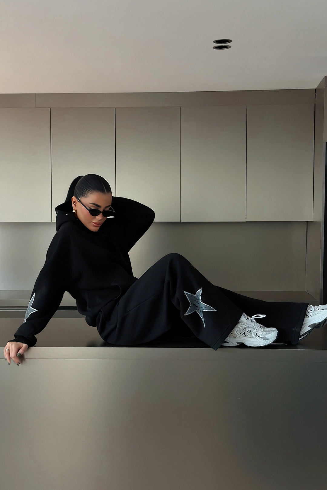 EYY Women Black Stars Tracksuit - Tauranga