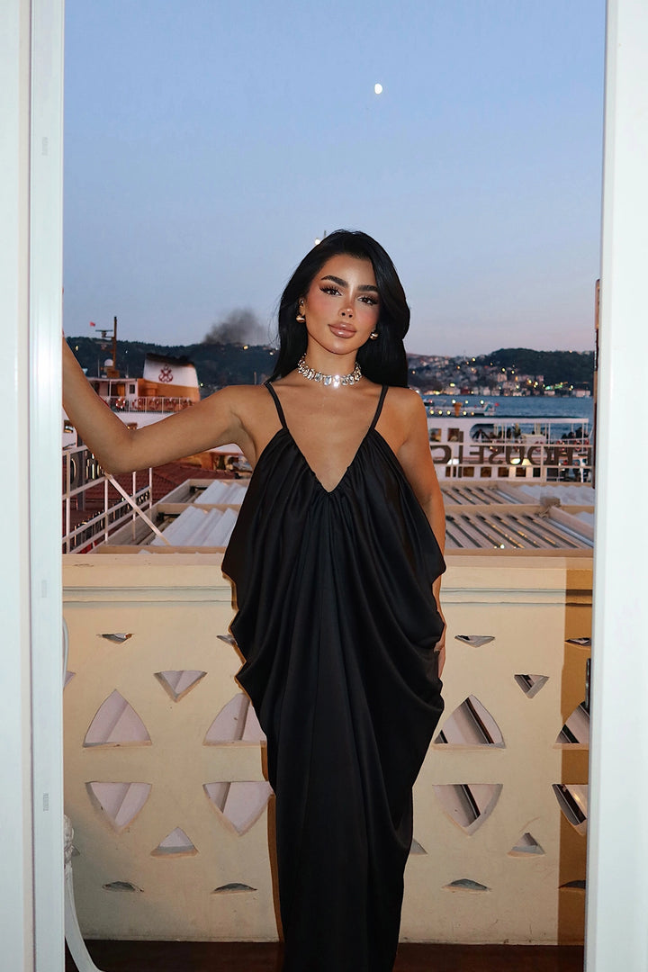 EYY Women Black Strapless Long Dress - Middleton