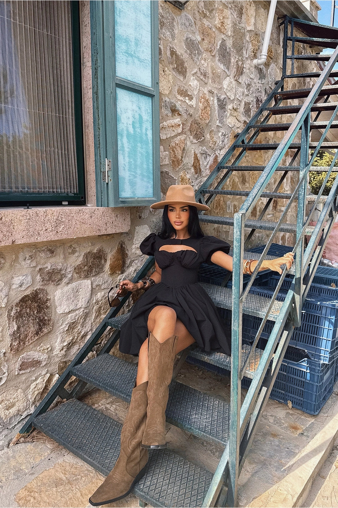 EYY Women Black Mollie Mini Dress - Summerville