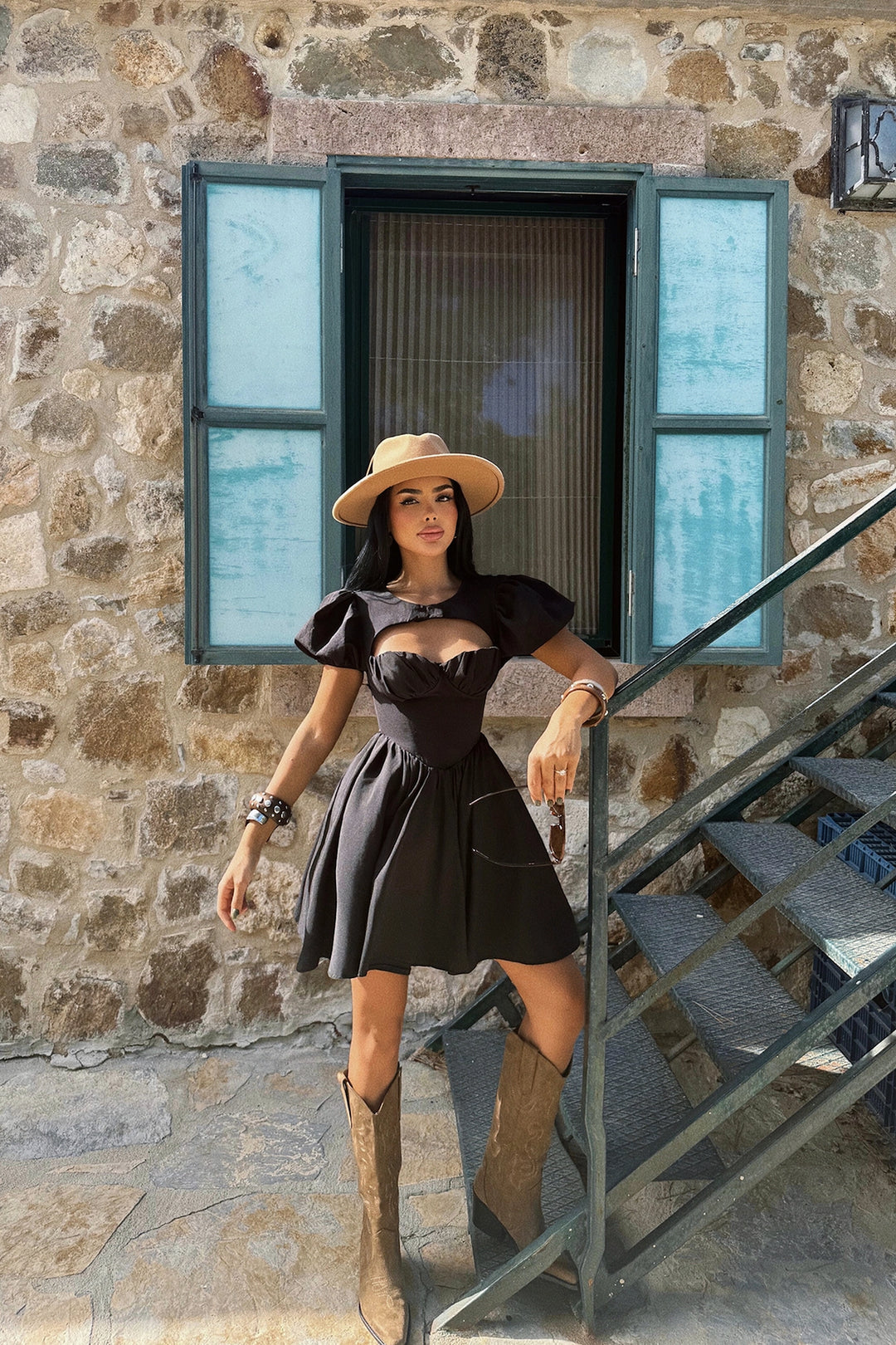 EYY Women Black Mollie Mini Dress - Summerville