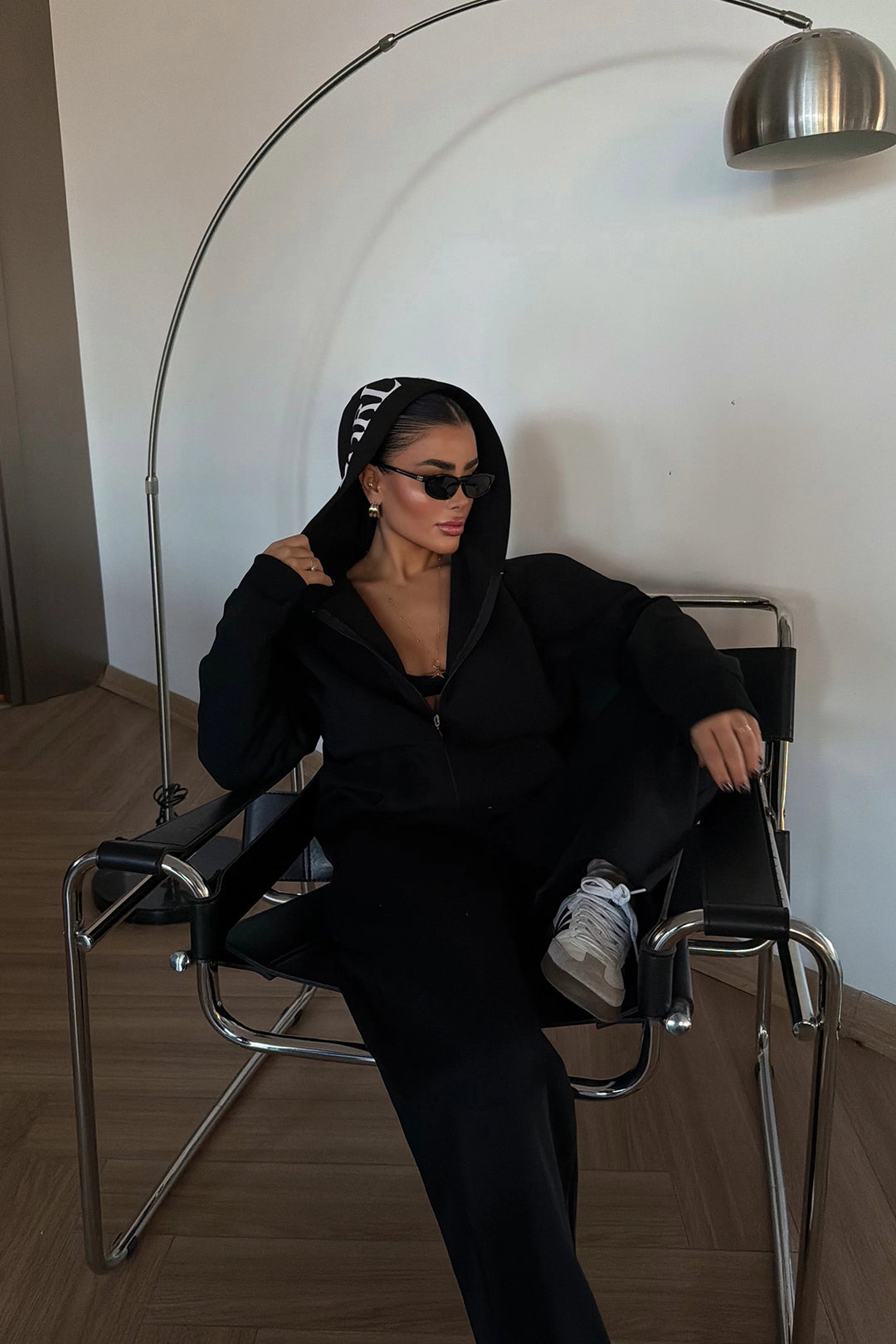 EYY Women Siyah Fermuarlı Eşofman Takımı - Chatham