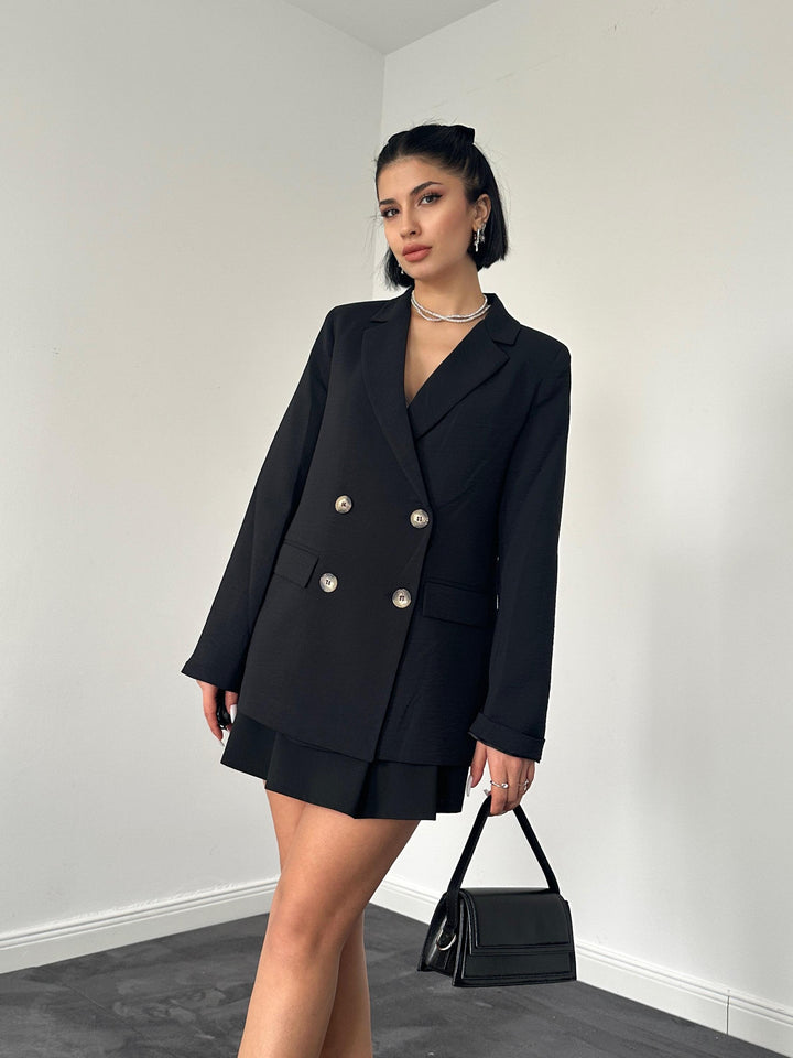 ELS Blazer Jacket - Black - Schiedam