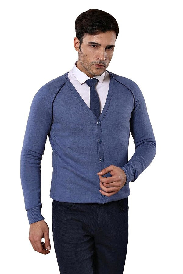 WSS Blue Cotton Knitwear  - Sankt Gallen