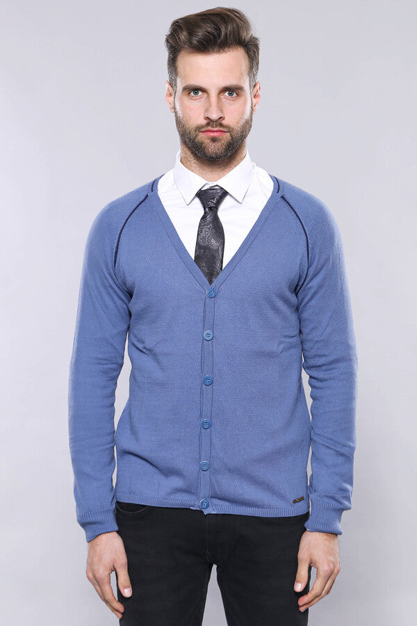 WSS Blue Cotton Knitwear  - Sankt Gallen
