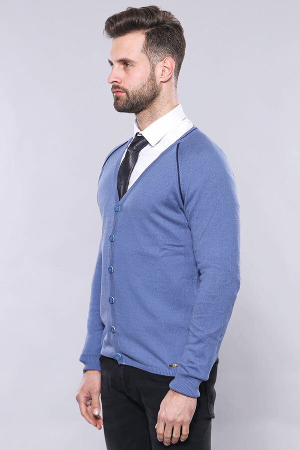 WSS Blue Cotton Knitwear  - Sankt Gallen