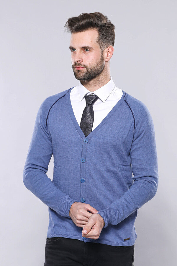 WSS Blue Cotton Knitwear  - Sankt Gallen