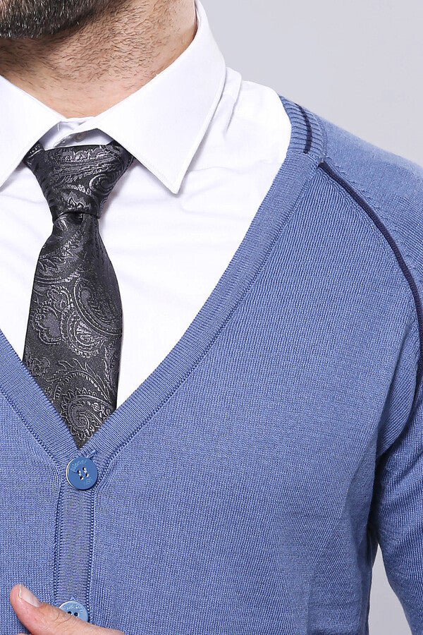 WSS Blue Cotton Knitwear  - Sankt Gallen