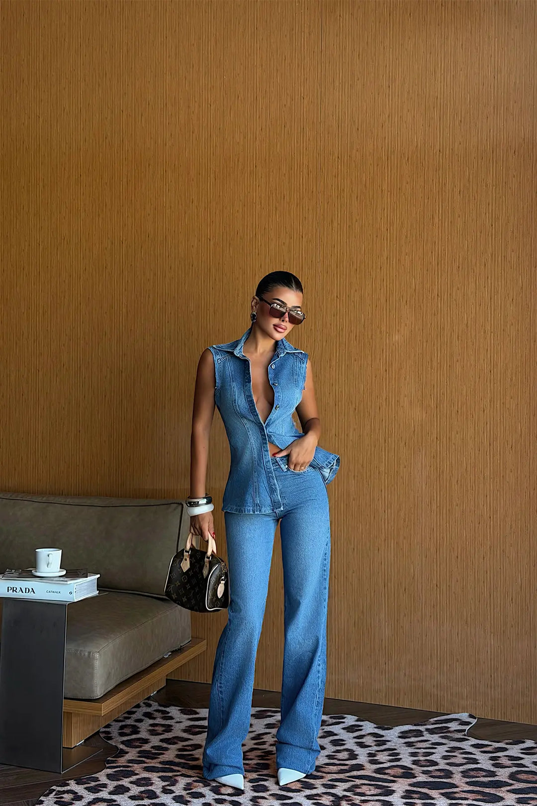 EYY Women Blue Denim Suit - Providence