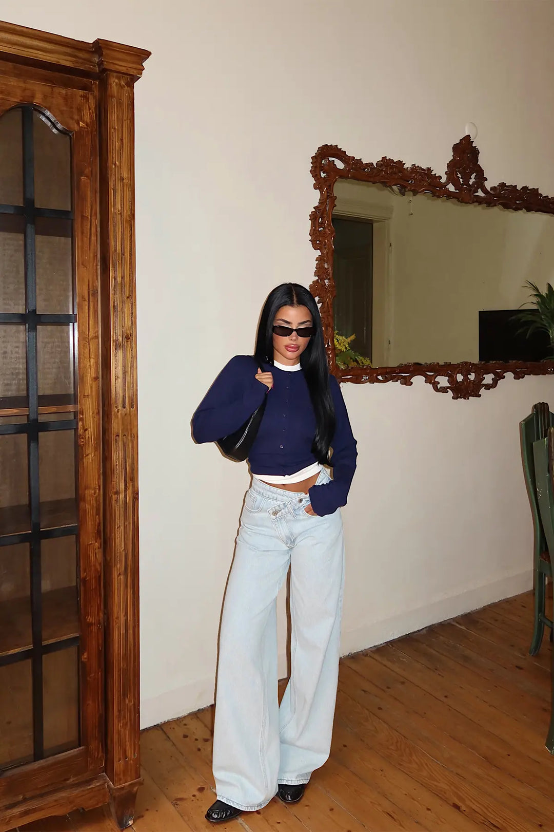 EYY Women Blue High-Waisted Jeans - Kaunas