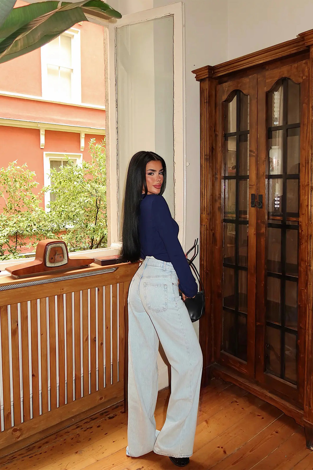 EYY Women Blue High-Waisted Jeans - Kaunas