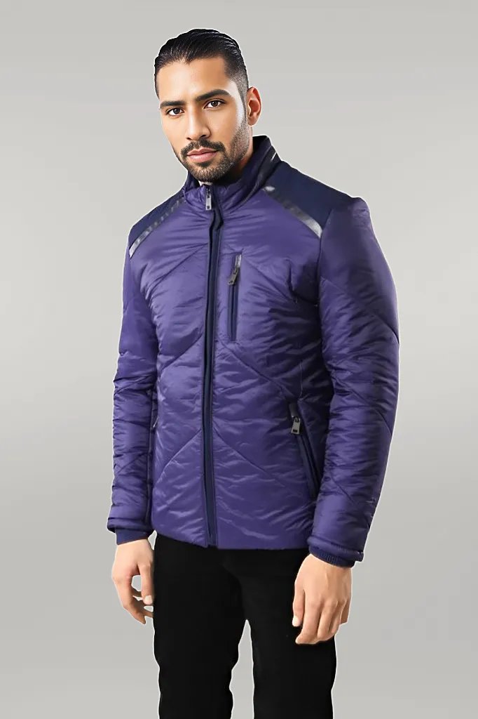 WSS Blue Quilted Down Coat  - Singen