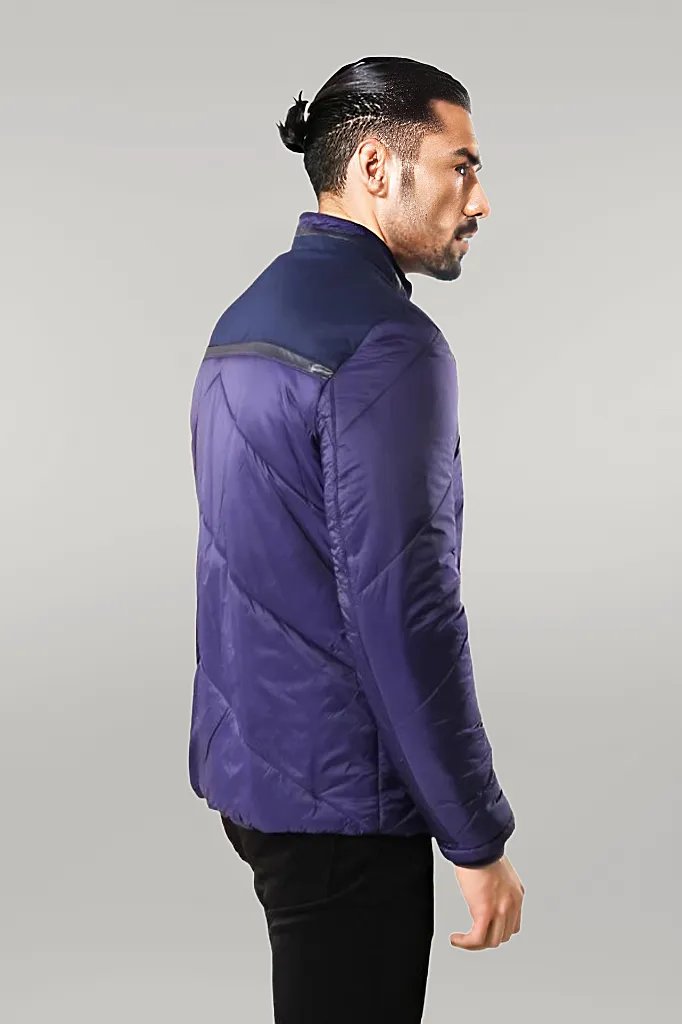 WSS Blue Quilted Down Coat  - Singen