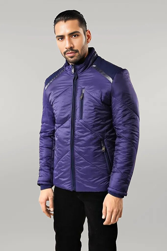 WSS Blue Quilted Down Coat  - Singen