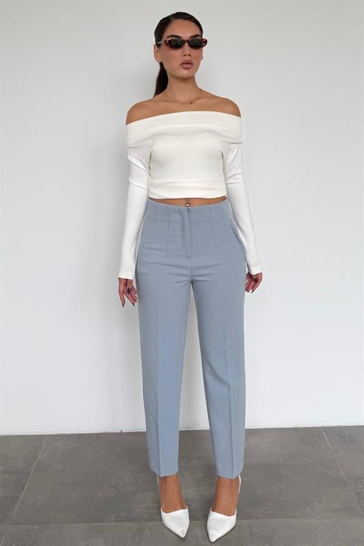 MDX Beyaz Kadın Off Shoulder Uzun Kollu Bluz MG2567 - Brisbane