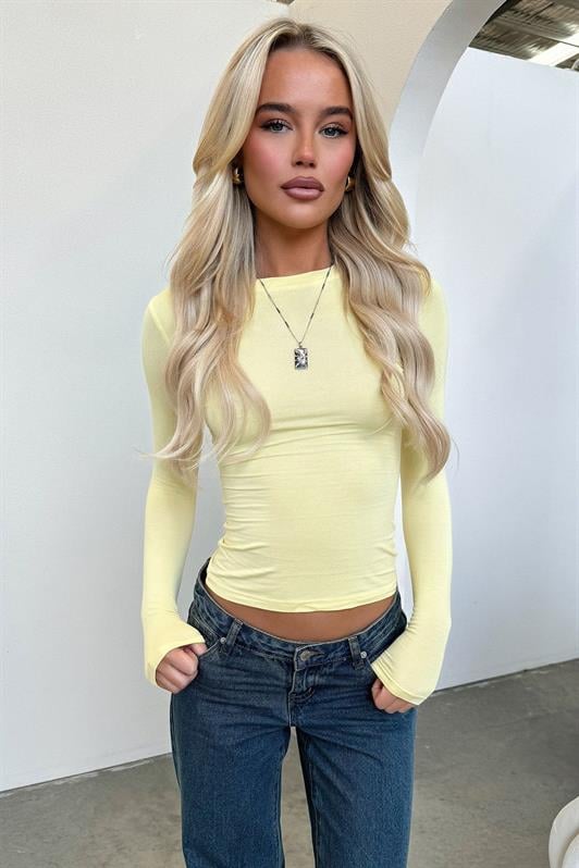 MDX Yellow Bicycle Collar Basic Long Sleeve Bodysuit MG1701 - San Juan