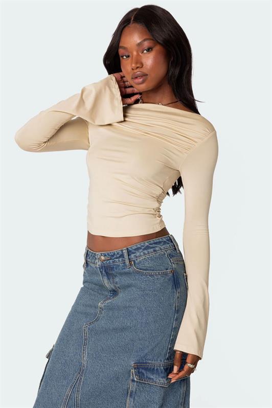 MDX Beige Boat Neck Women's Bodysuit MG2040 - Hennef